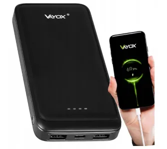 Powerbank Vayox VA0340 10000 mAh 2.1A Czarny
