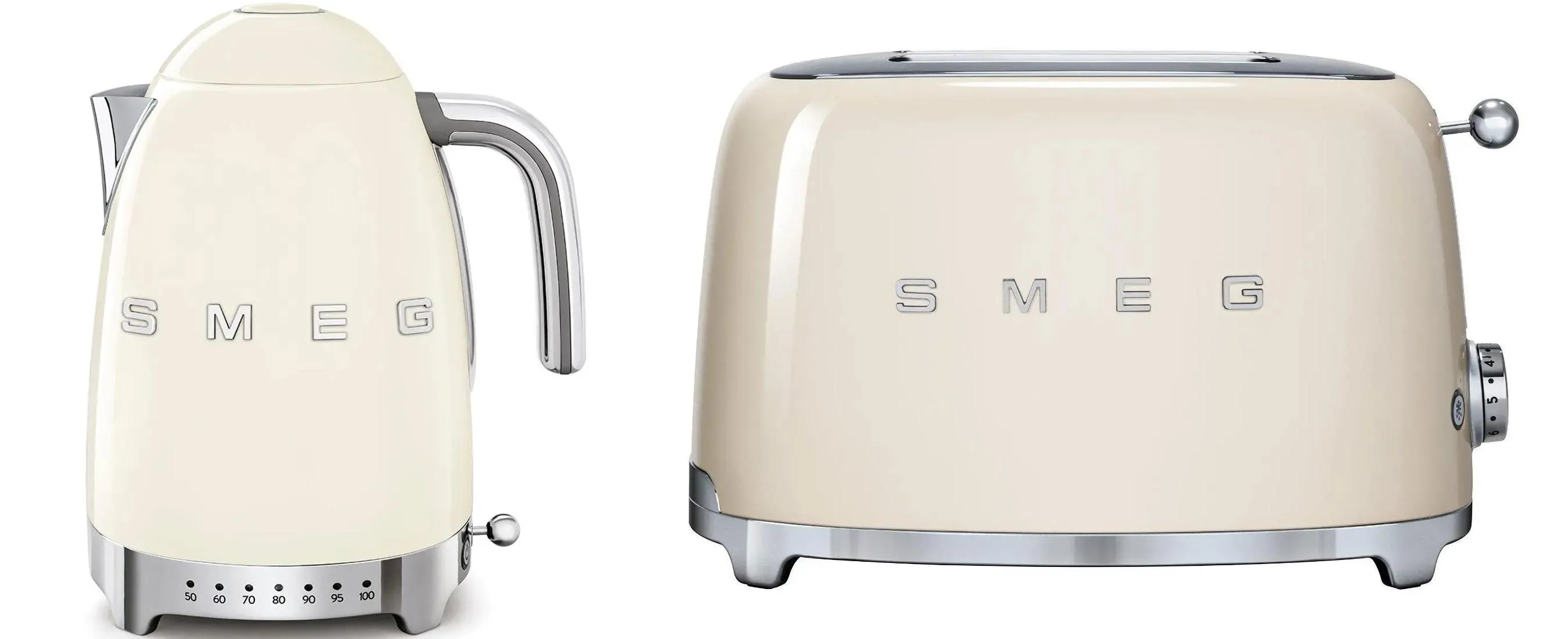 Zestaw Smeg KLF04CREU 1,7l 2400W Regulacja temperatury + TSF01CREU