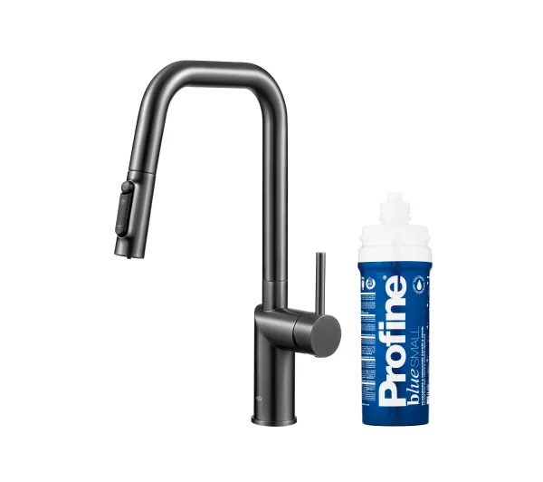 Baterie kuchenne - KFA Armatura Duero Pure Style Pull-Out 6623-313-61 Grafitowy Stal szlachetna