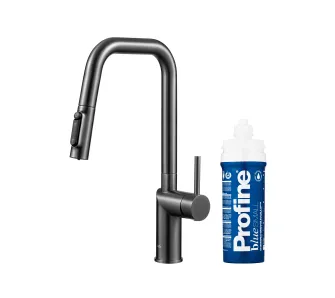 Bateria KFA Armatura Duero Pure Style Pull-Out 6623-313-61 Grafitowy Stal szlachetna