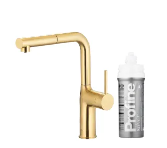 Bateria KFA Armatura Duero Pure Move Pull-Out 6623-424-39 Jasne złoto Stal szlachetna