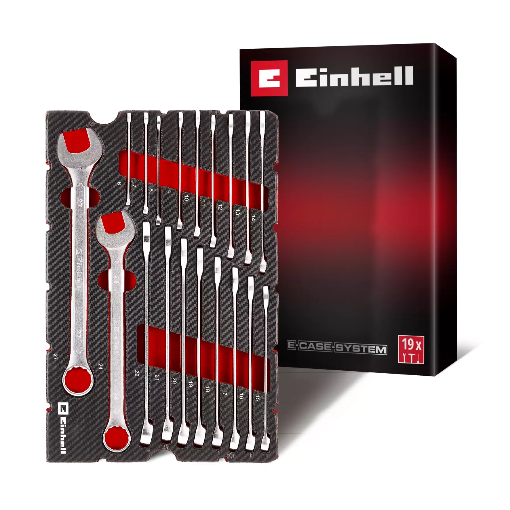 Zestaw kluczy Einhell E-Case 49370521 19 elementów