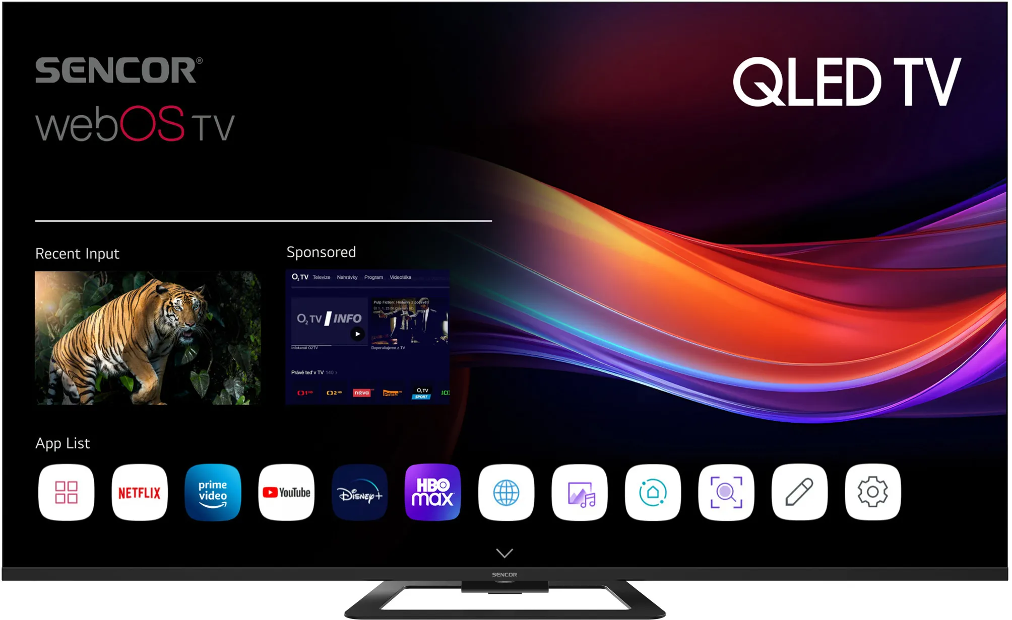 Telewizor Sencor SLE 65Q871B 65" QLED 4K webOS Smart TV DVB-T2