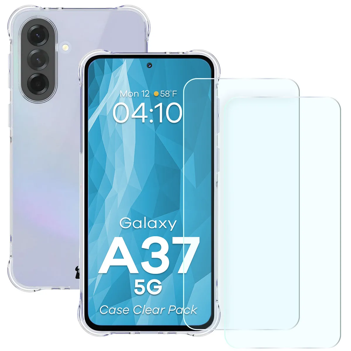 Szkło hartowane Bizon Case Clear Pack do Galaxy A37 5G Przezroczysty