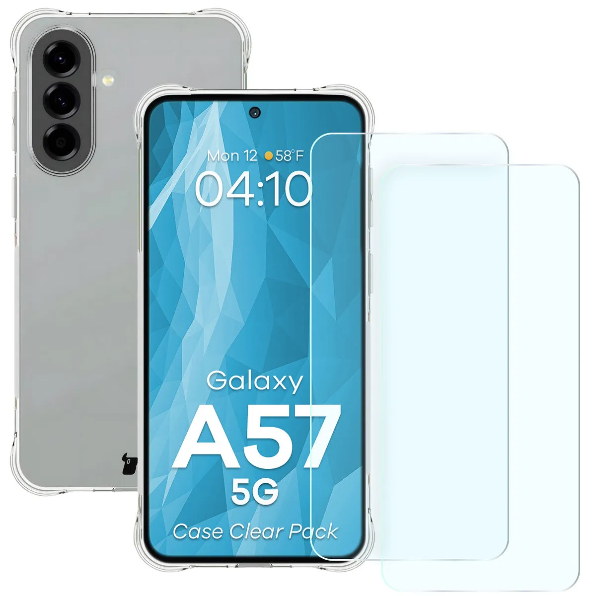 Szkło hartowane Bizon Case Clear Pack do Galaxy A57 5G Przezroczysty