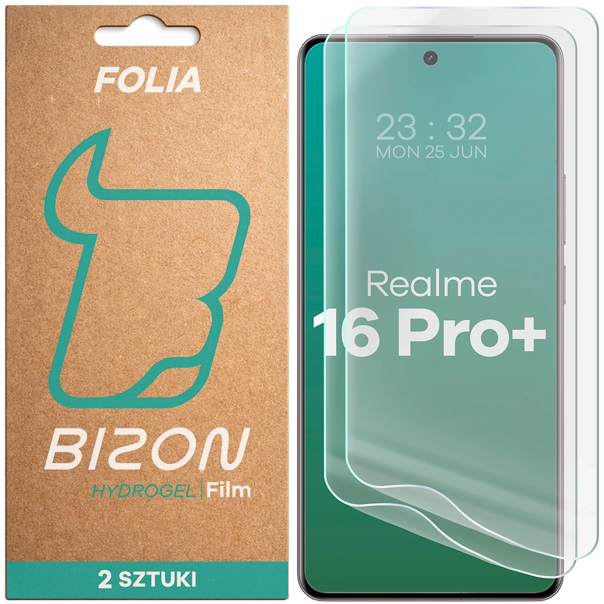 Folia hydrożelowa Bizon na ekran Film Hydrogel Front Duo do Realme 16 Pro Plus 5G 2 sztuki