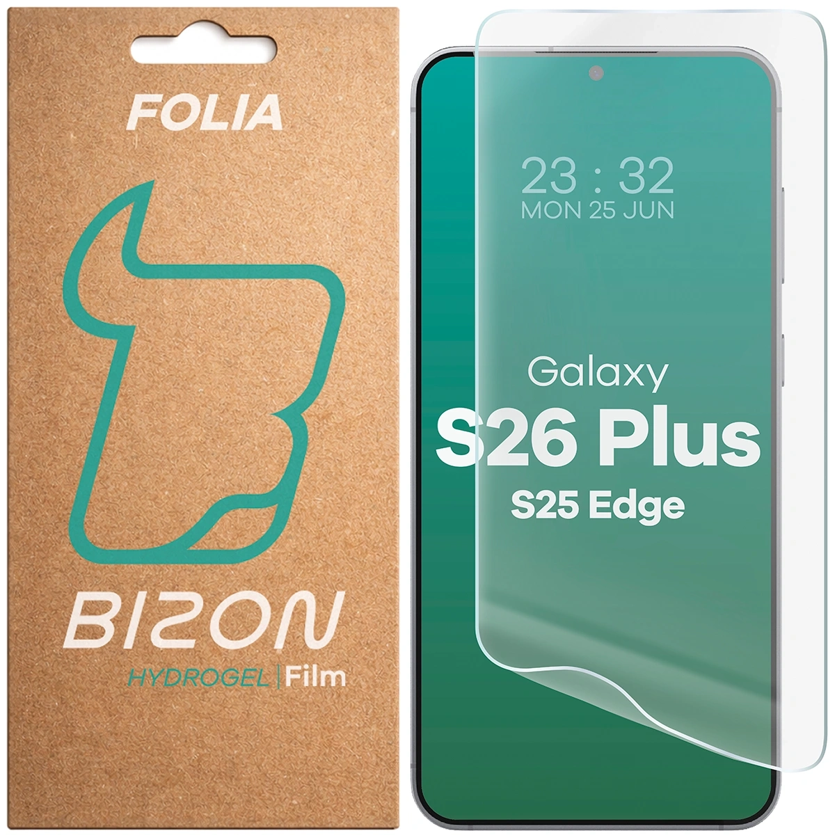 Folia hydrożelowa Bizon na ekran Film Hydrogel Front do Galaxy S26 Plus / Galaxy S25 Edge