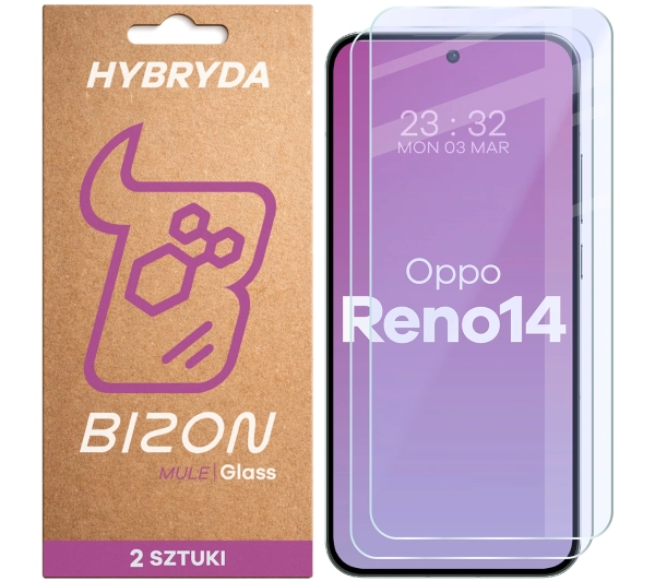 Bizon elastyczne Glass Mule Duo do Oppo Reno 14 2 sztuki