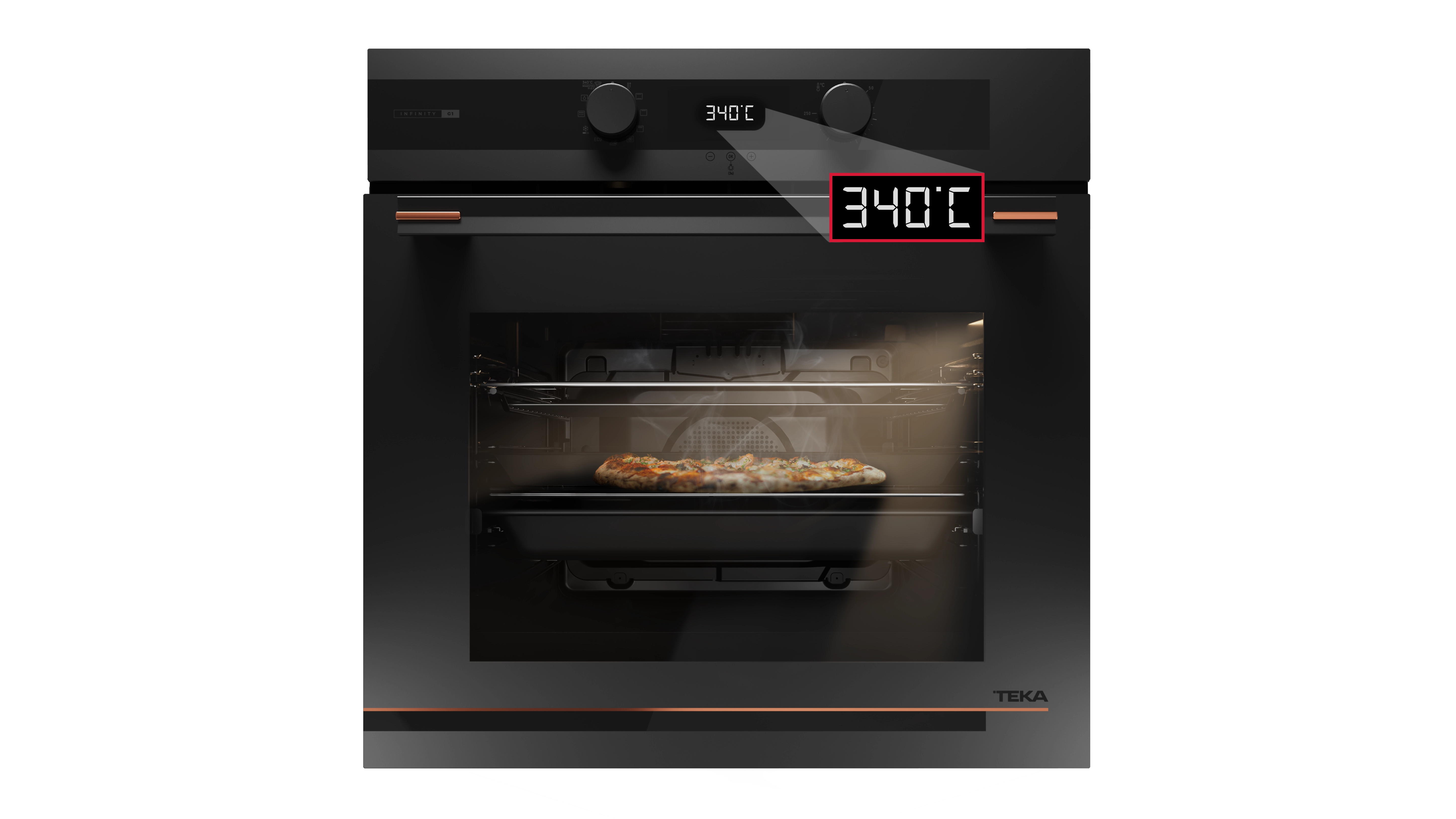 Piekarnik elektryczny Teka  HLB 85-G1 P BM Maestro Termoobieg Grill Czarny mat