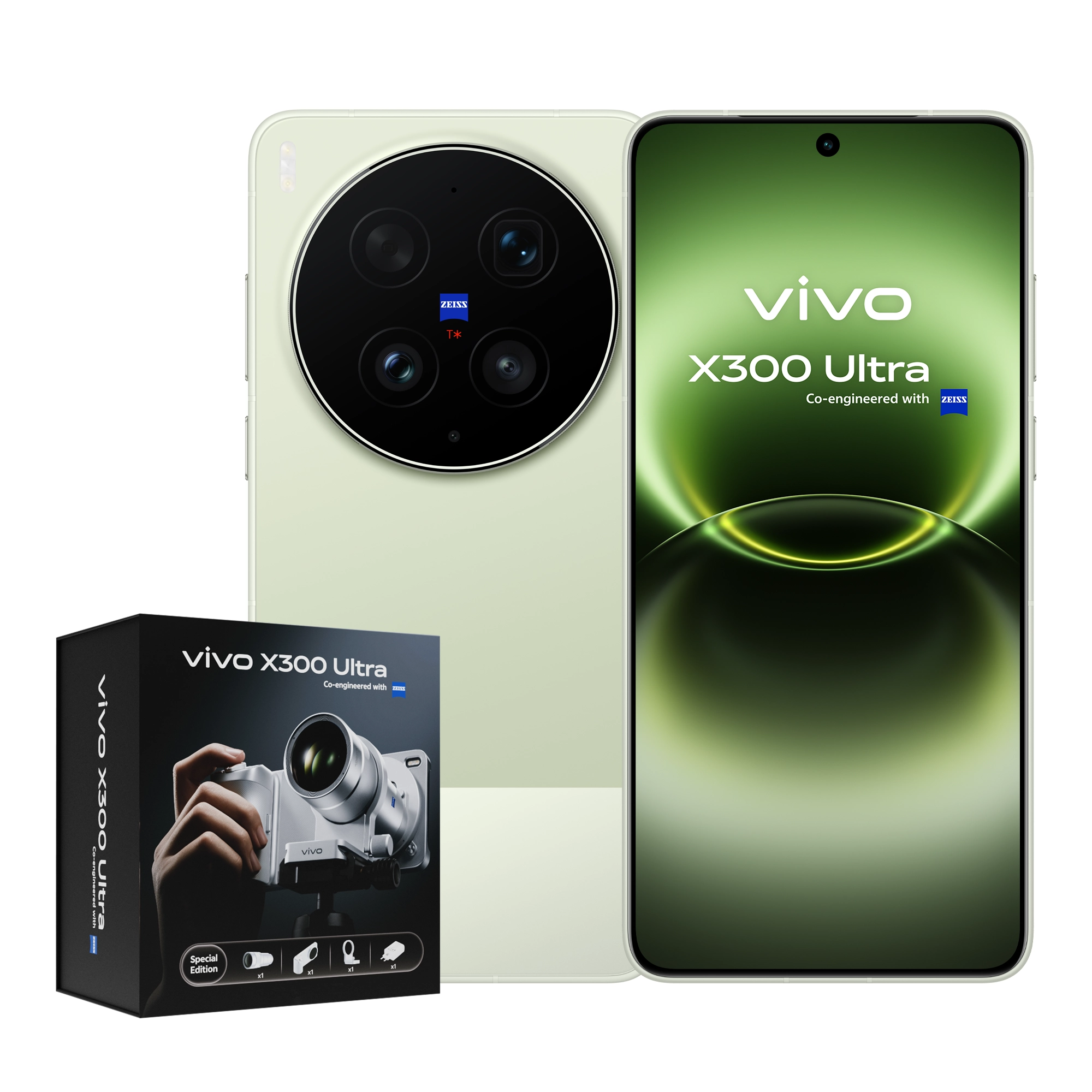 Smartfon vivo X300 Ultra 5G 16/1TB 6,8" 144Hz 200Mpix Zielony Zestaw