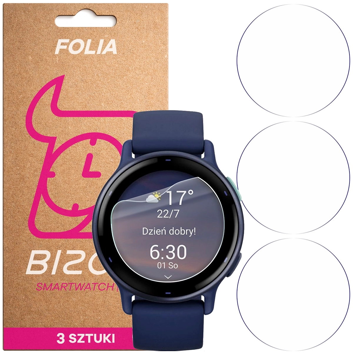 Folia hydrożelowa Bizon Watch Film HydroFlex do Garmin Vivoactive 5