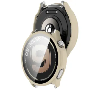 Etui Bizon Case Watch Adamo do OnePlus Watch Lite 45 mm / Oppo Watch S 45 mm Beżowy