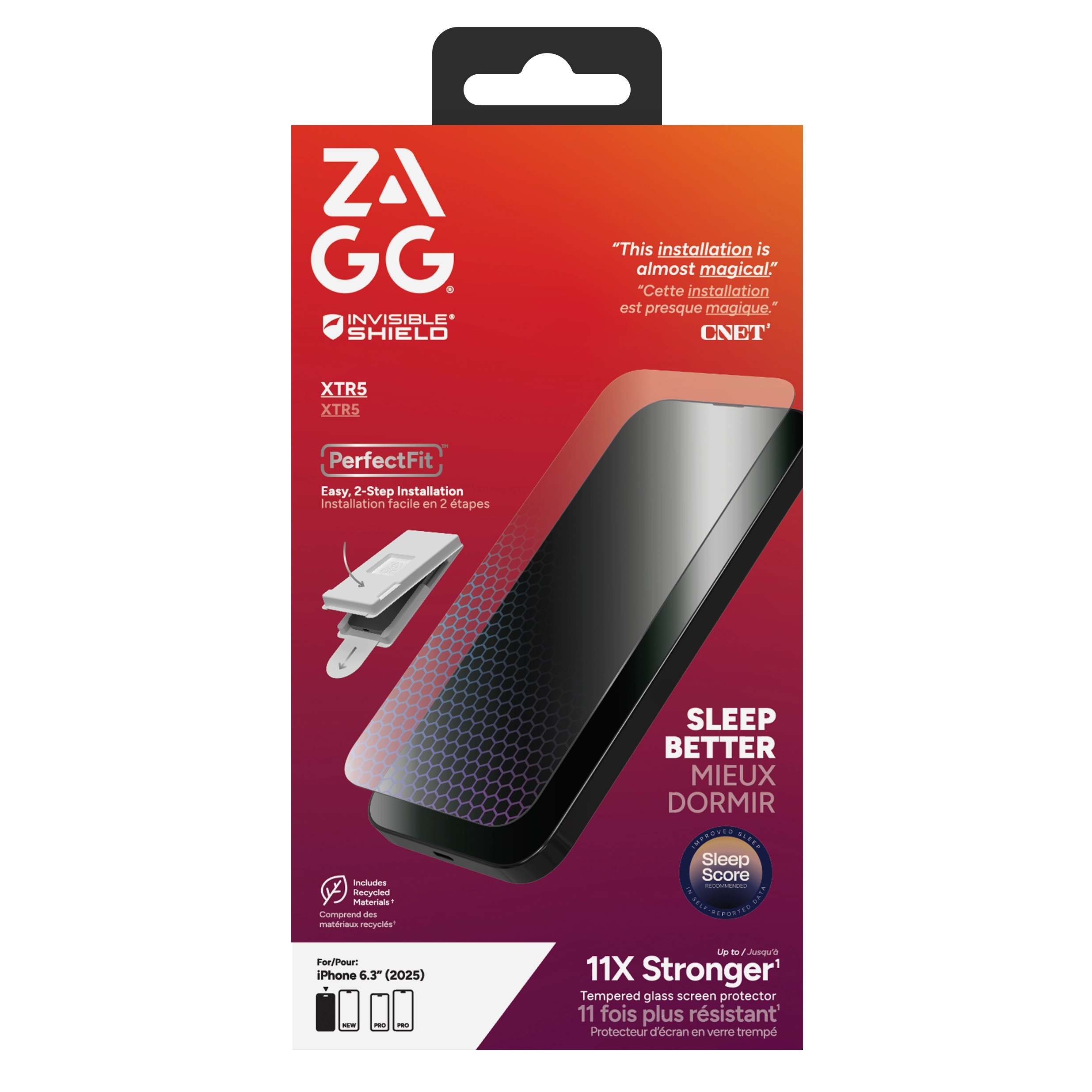 Folia hydrożelowa Zagg InvisibleShield Glass XTR5 do iPhone 17 z aplikatorem