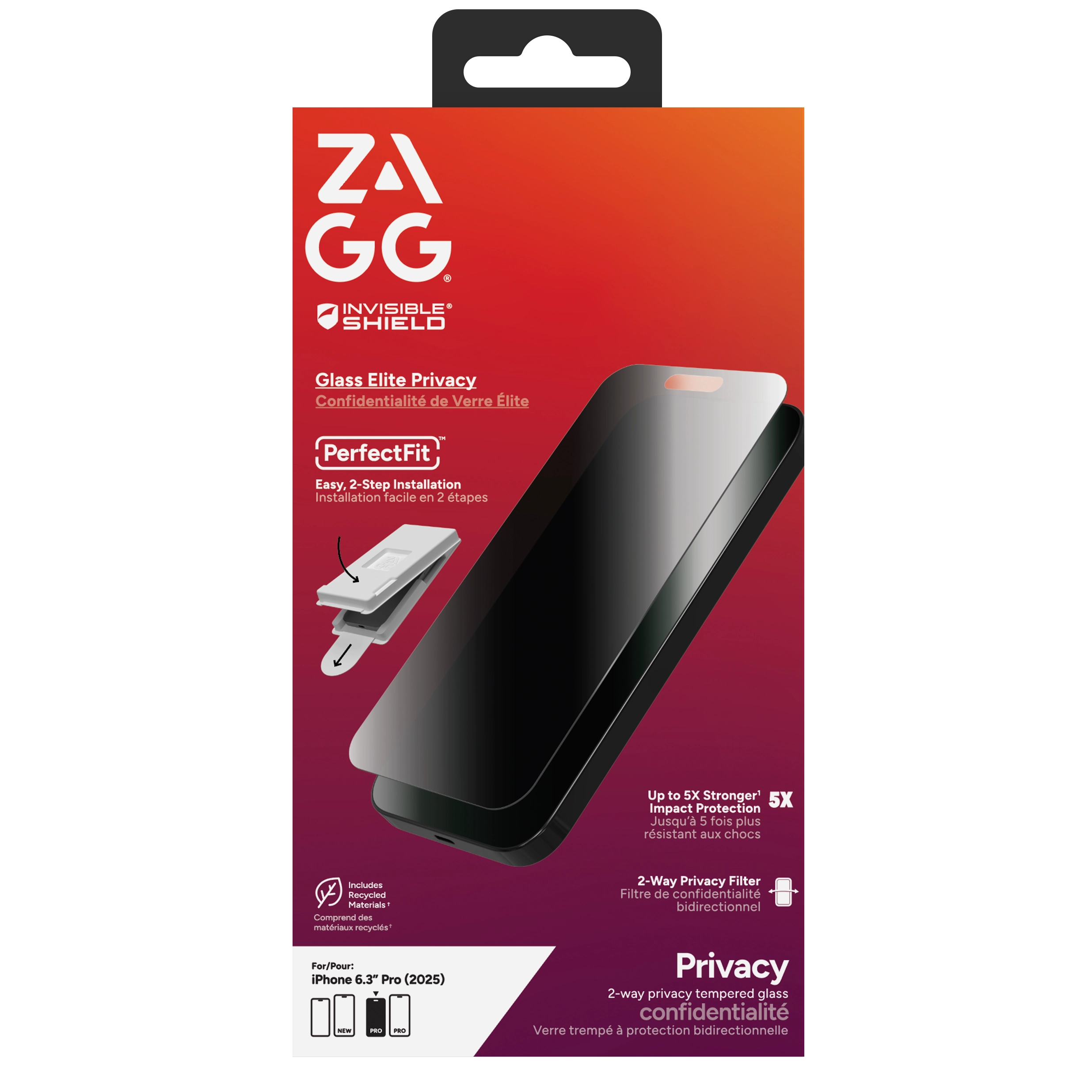 Folia ochronna Zagg InvisibleShield Glass Elite do iPhone 17 Pro