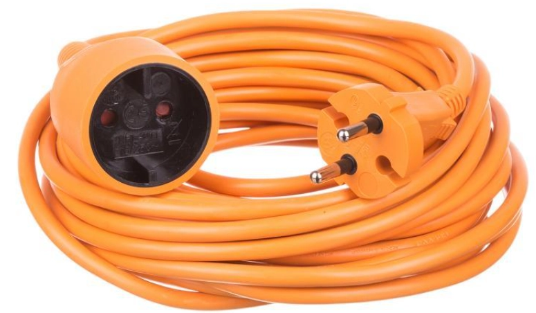 Przedłużacz ogrodowy Duwi 2X1,0 10m