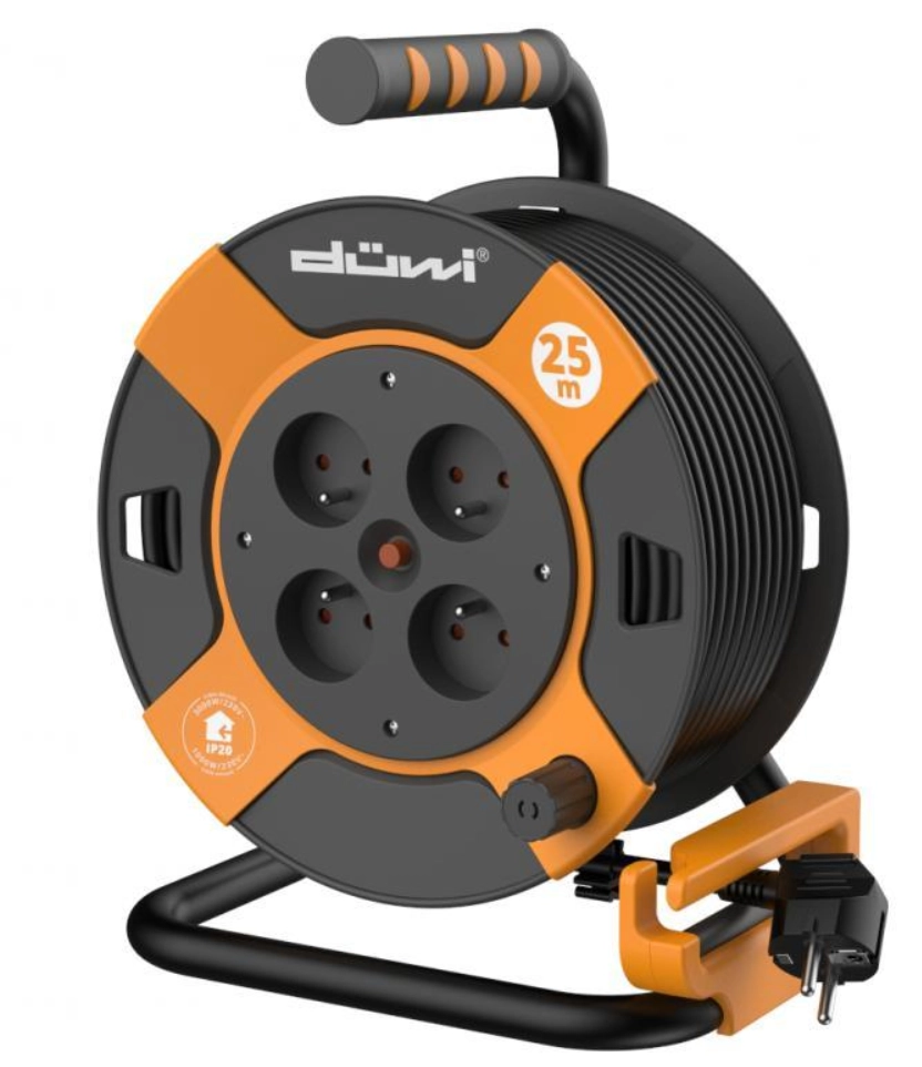 Przedłużacz bębnowy Duwi H05VV 3G1,5 25m