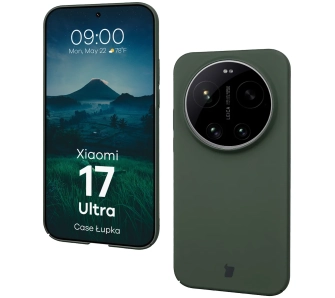 Etui Bizon Case Łupka do Xiaomi 17 Ultra Zielony