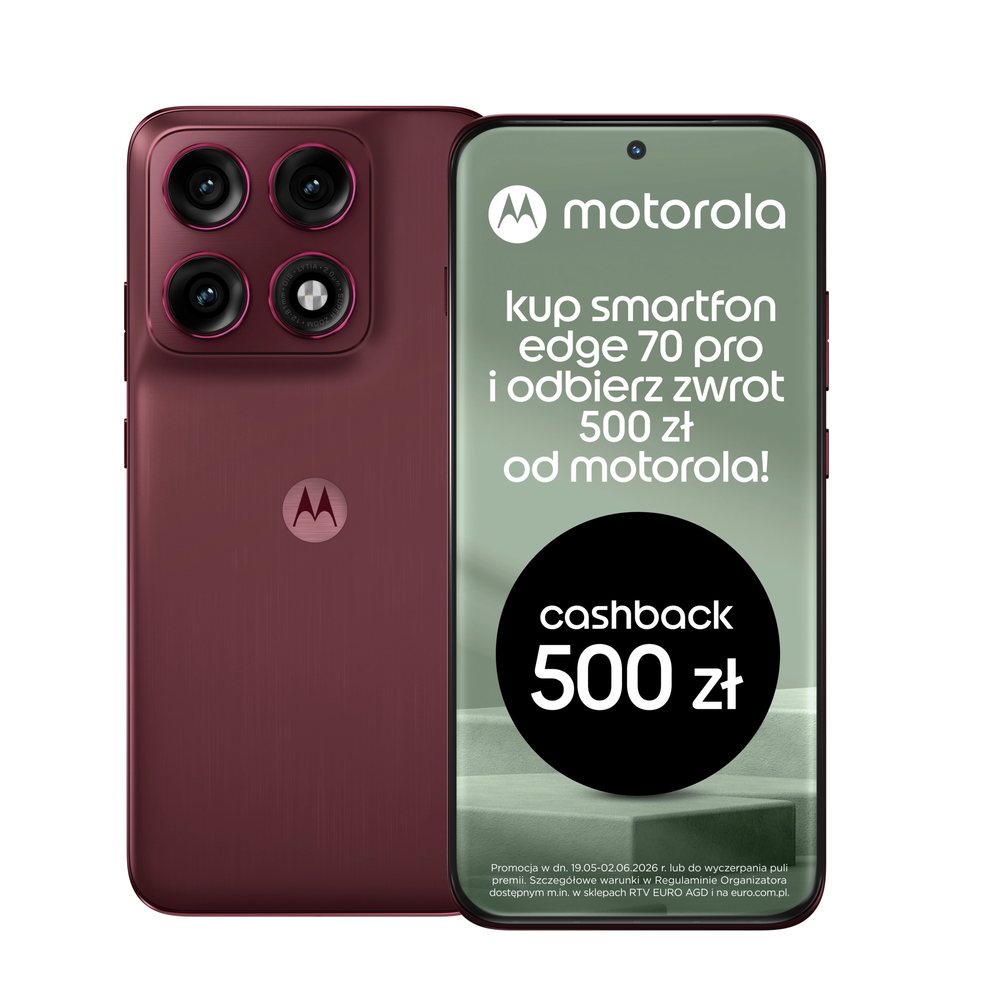 Smartfon Motorola edge 70 pro 8/256GB 6,8" 144Hz 50Mpix Burgund