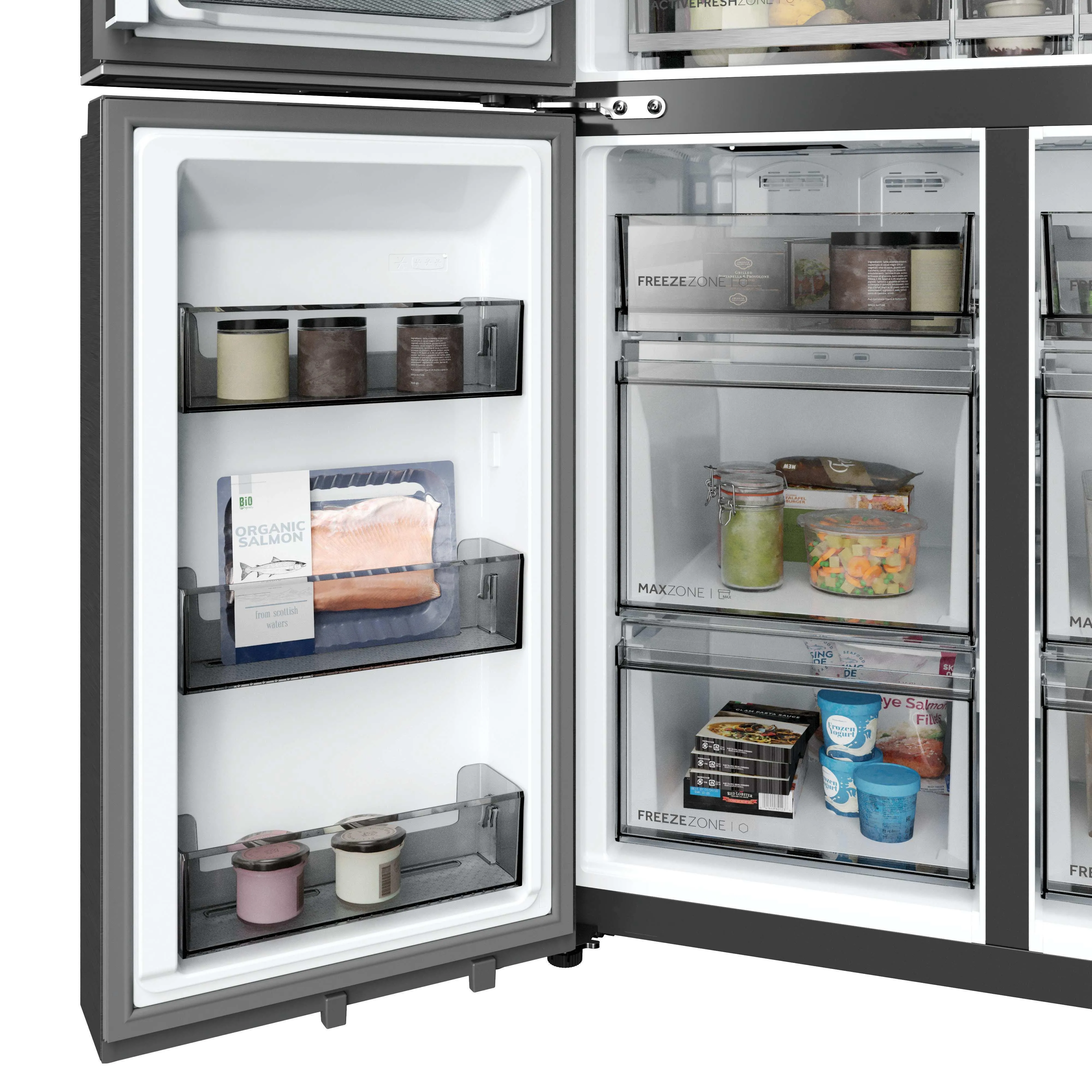 Lodówka Haier Horizon HCR59F18DNMM Cube Inox