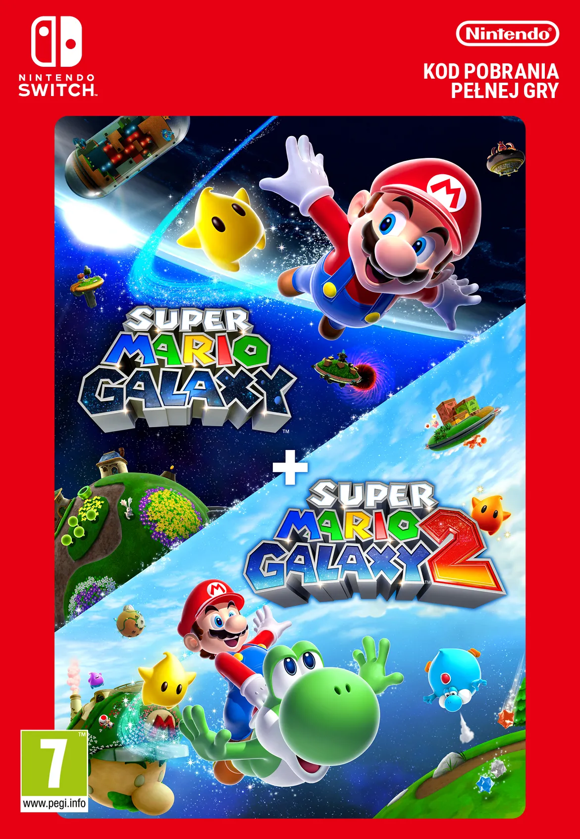 Super Mario Galaxy + Super Mario Galaxy 2 Gra na Nintendo Switch [Bon Aktywacyjny]