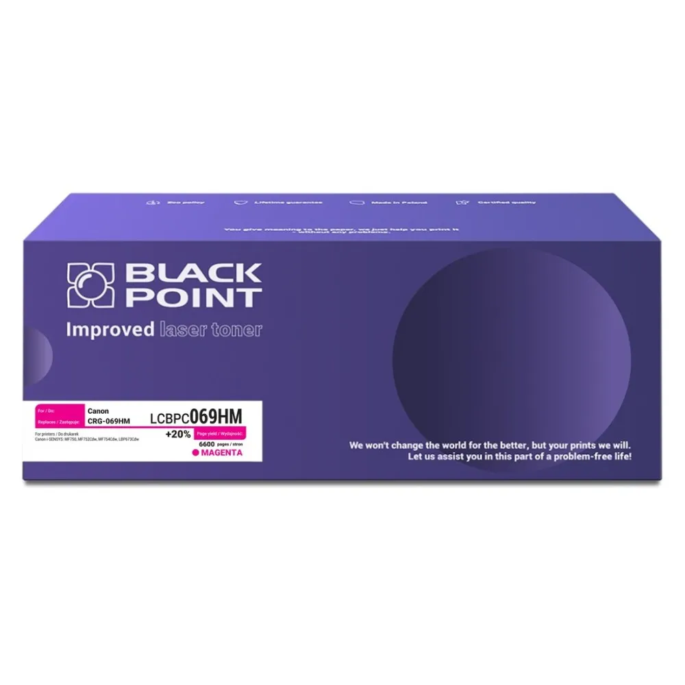 Toner Black Point LCBPC069HM (zamiennik CRG-069HM) Purpurowy