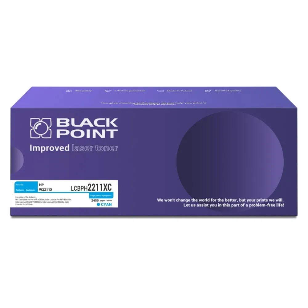 Toner Black Point LCBPH2211XC (zamiennik W2211X) Błękitny