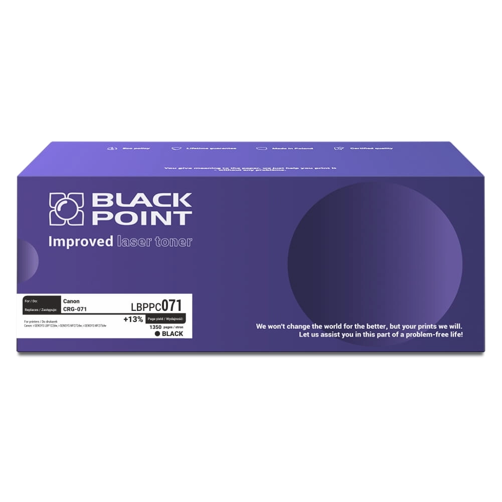 Toner Black Point LBPPC071 (zamiennik CRG-071) Czarny