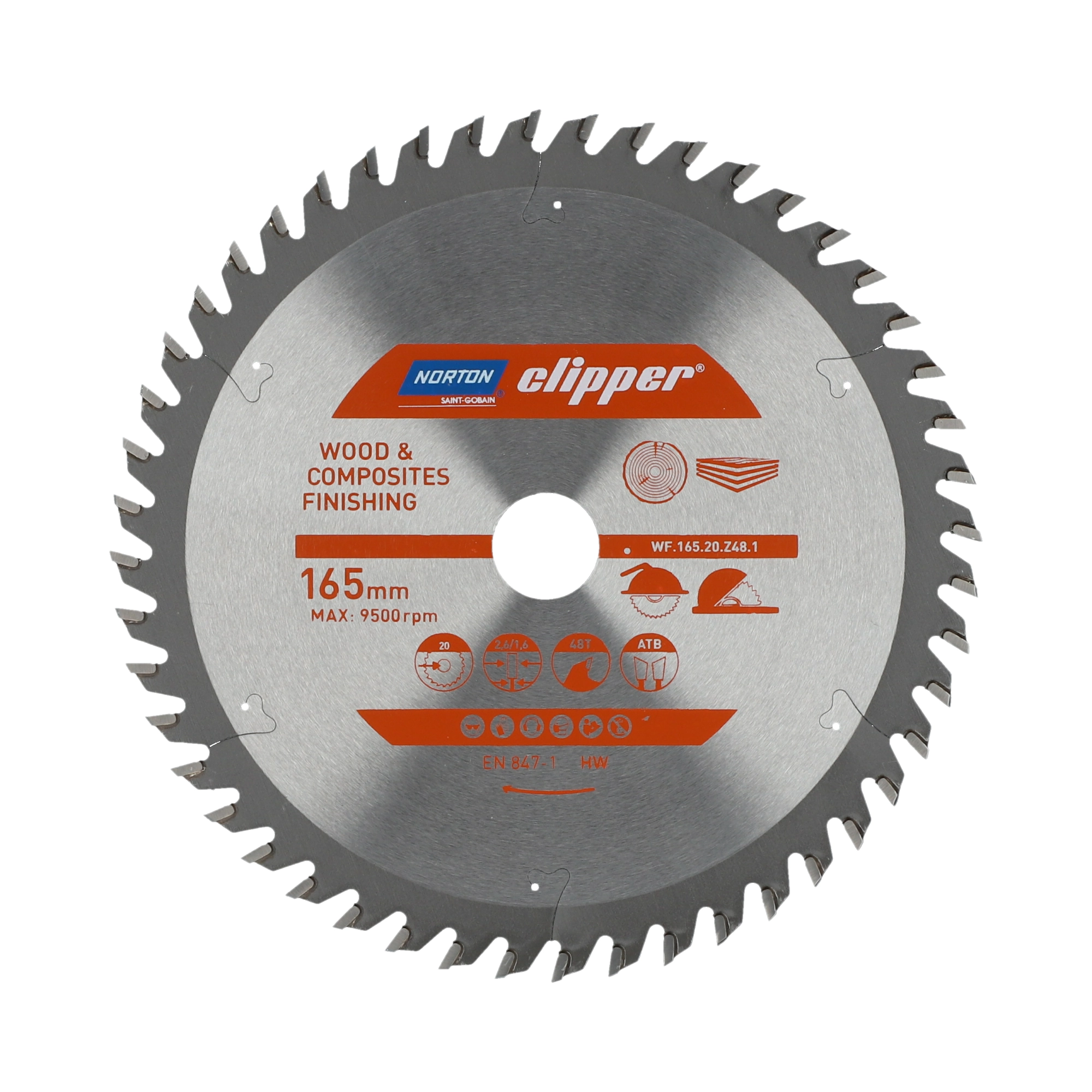Tarcza TCT Norton Clipper 70184608090 165mm