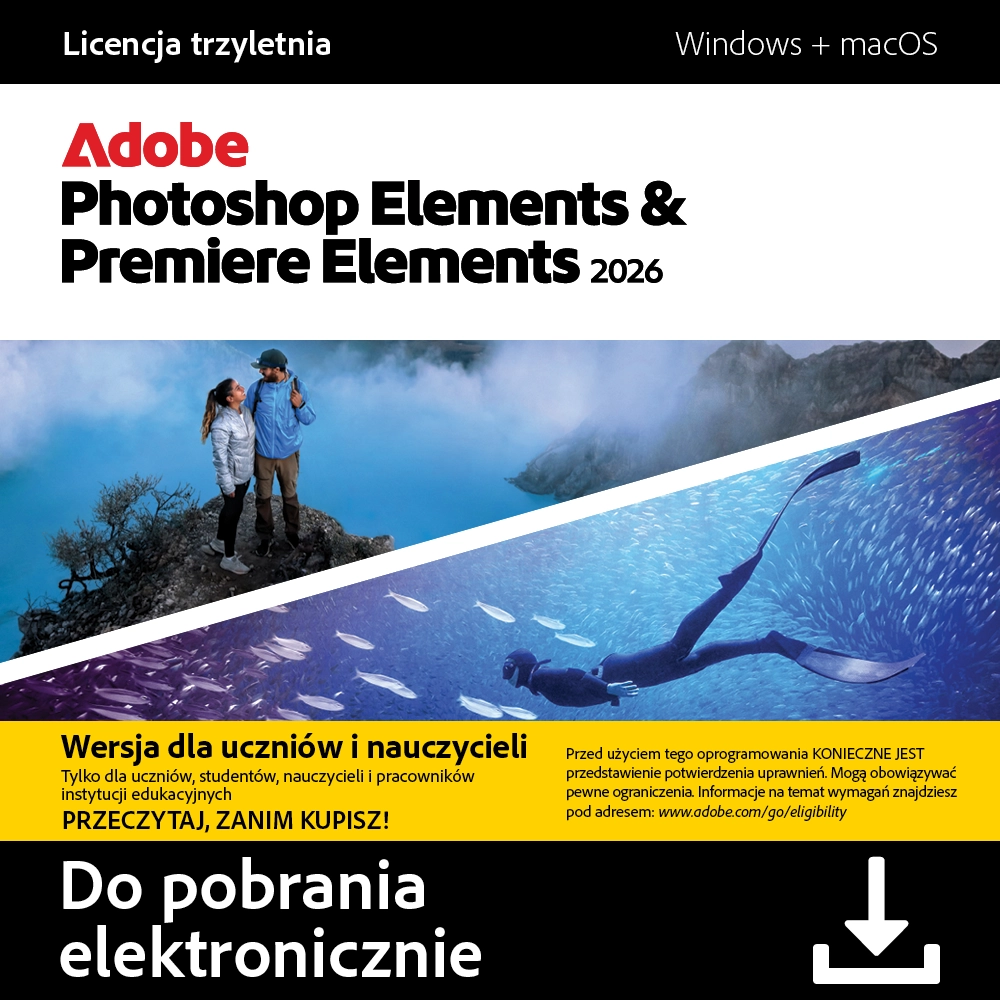 Program Adobe PHSP & PREM Elements 2026 STE Kod aktywacyjny