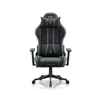 Fotel Diablo Chairs X-One 2.0 Small Forest Green Gamingowy do 90kg Tkanina Czarno-Zielony
