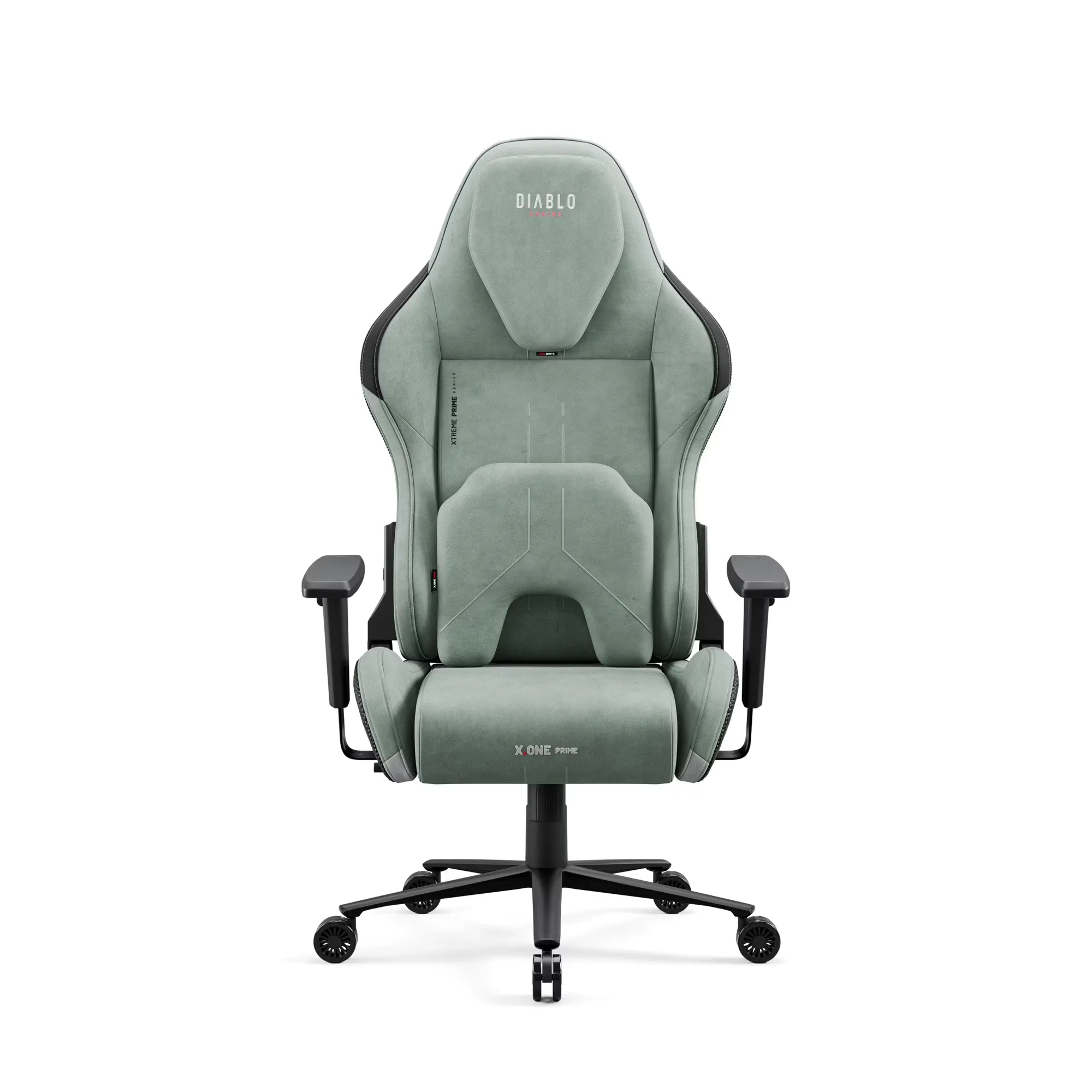 Fotel Diablo Chairs X.One Prime Normal Size Ghotic Green Gamingowy Do 140kg Tkanina Zielony