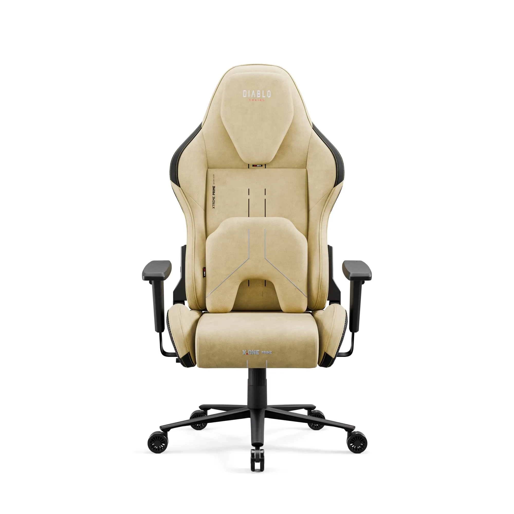 Fotel Diablo Chairs X.One Prime, Normal Size Broken Gold Gamingowy Do 140kg Tkanina Złoty