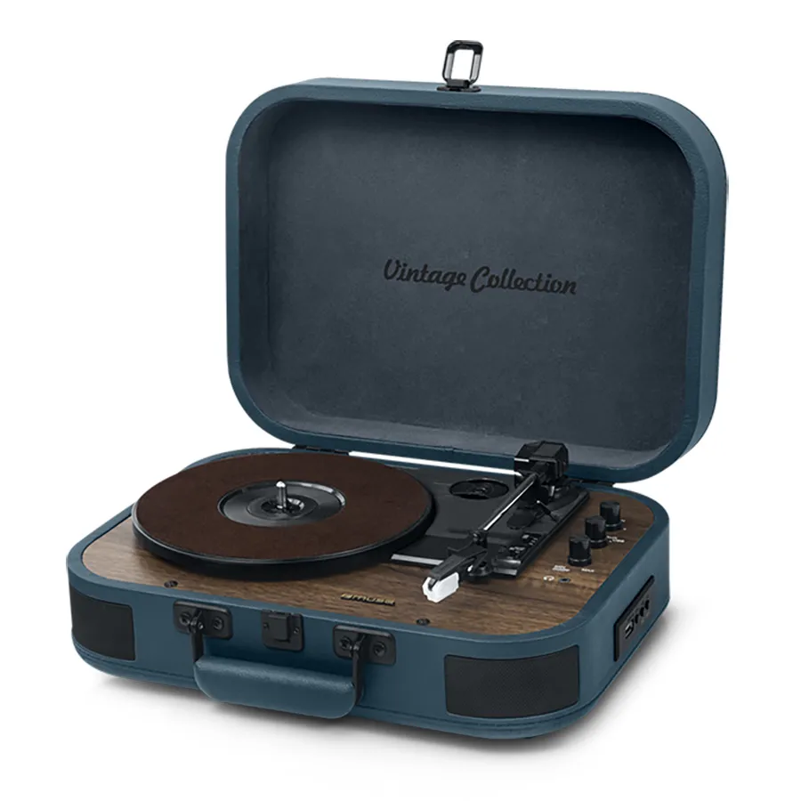 Gramofon Muse MT-201 OB Półautomatyczny Napęd paskowy Bluetooth Granatowy