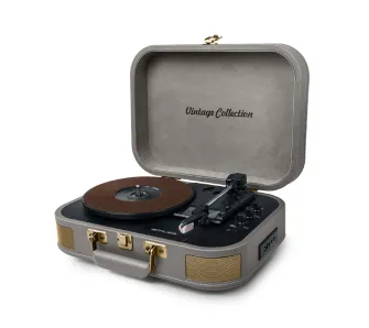 Gramofon Muse MT-201 BTG Półautomatyczny Napęd paskowy Bluetooth Szary