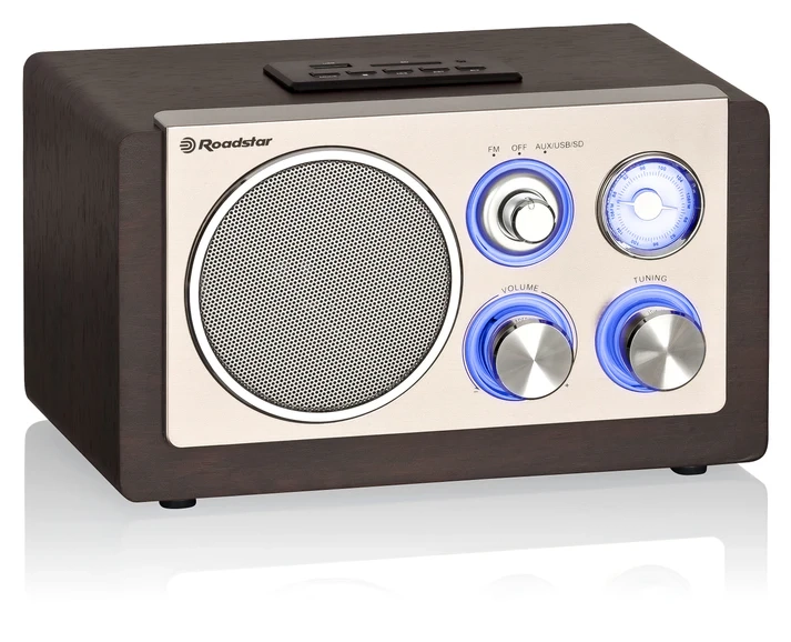 Radioodbiornik Roadstar HRA-1345NUSWD Radio FM Brązowo-Srebrny