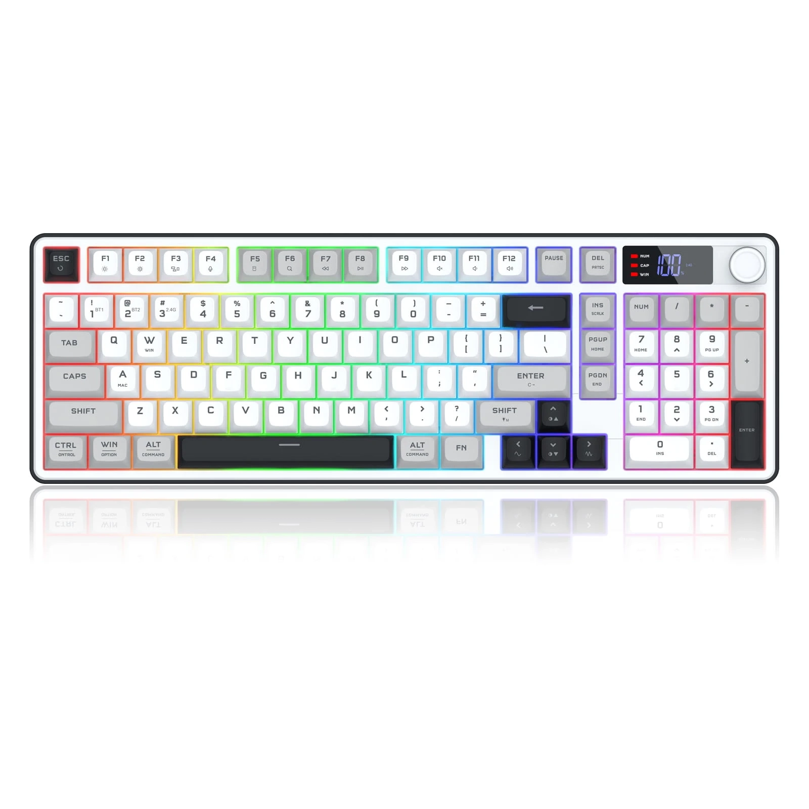 Klawiatura membranowa Redragon Aria K527WGL-PRO Biało-Czarny