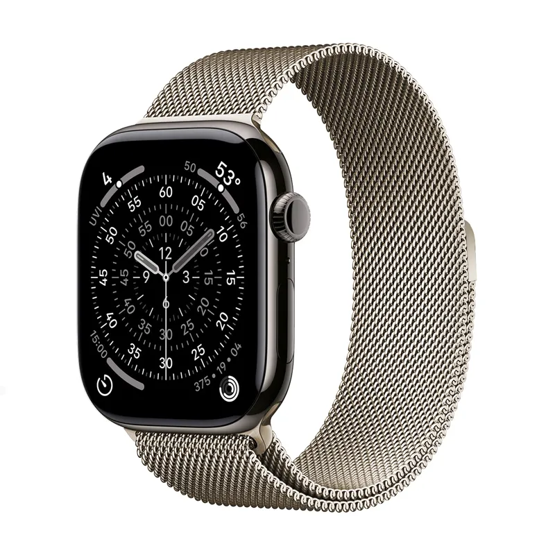 Pasek Crong Milano Steel do Apple Watch 44/45/46/49mm Szampański