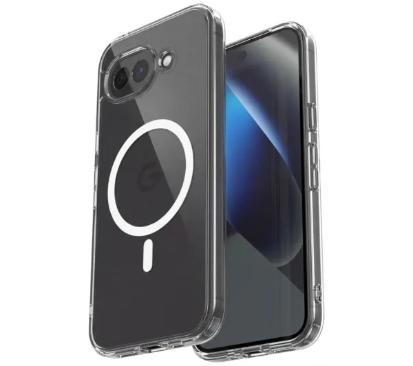 Crong Hybrid Clear Magnetic MagSafe do Google Pixel 10a Przezroczysty