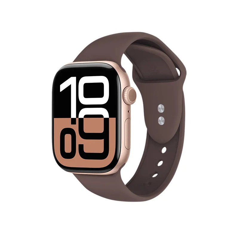 Pasek Crong Liquid do Apple Watch 38/40/41/42mm Brązowy