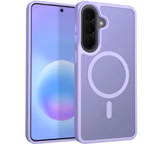 Etui Crong Hybrid Matte Magnetic MagSafe do Galaxy A57 Lawendowy