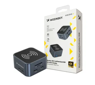 Hub USB Wozinsky WHBC09Y8S 12w1 Szary