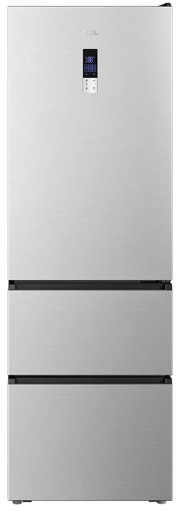 Lodówka TCL RP403BLE0 Pełny No Frost 185cm Komora świeżości Inox