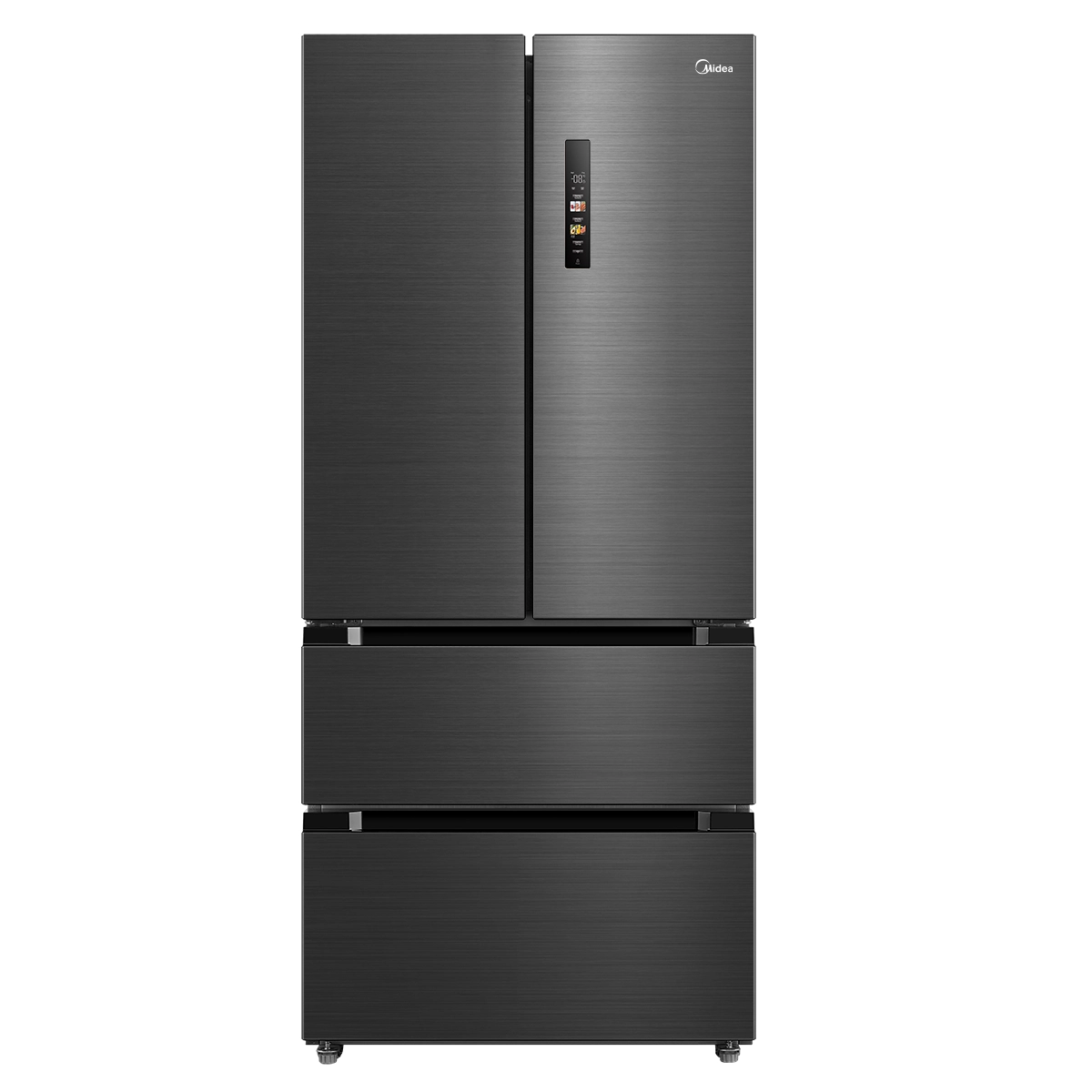 Lodówka Midea MDRF692FIC45 Pełny No Frost 189,8cm Komora świeżości Zdalne sterowanie Dark inox