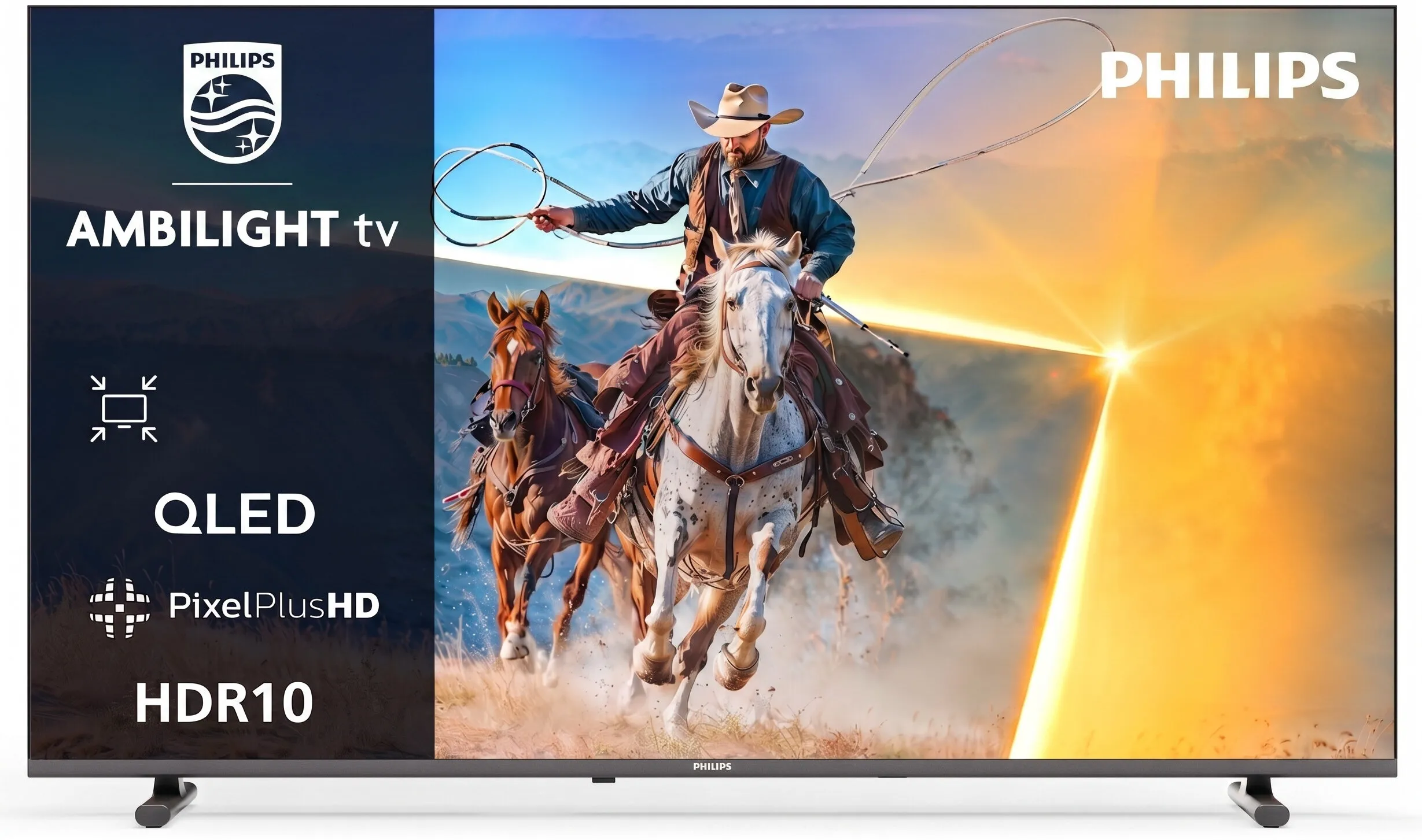 Telewizor Philips 32PQS6901/12 32" QLED Full HD Titan OS Ambilight Dolby Atmos DVB-T2