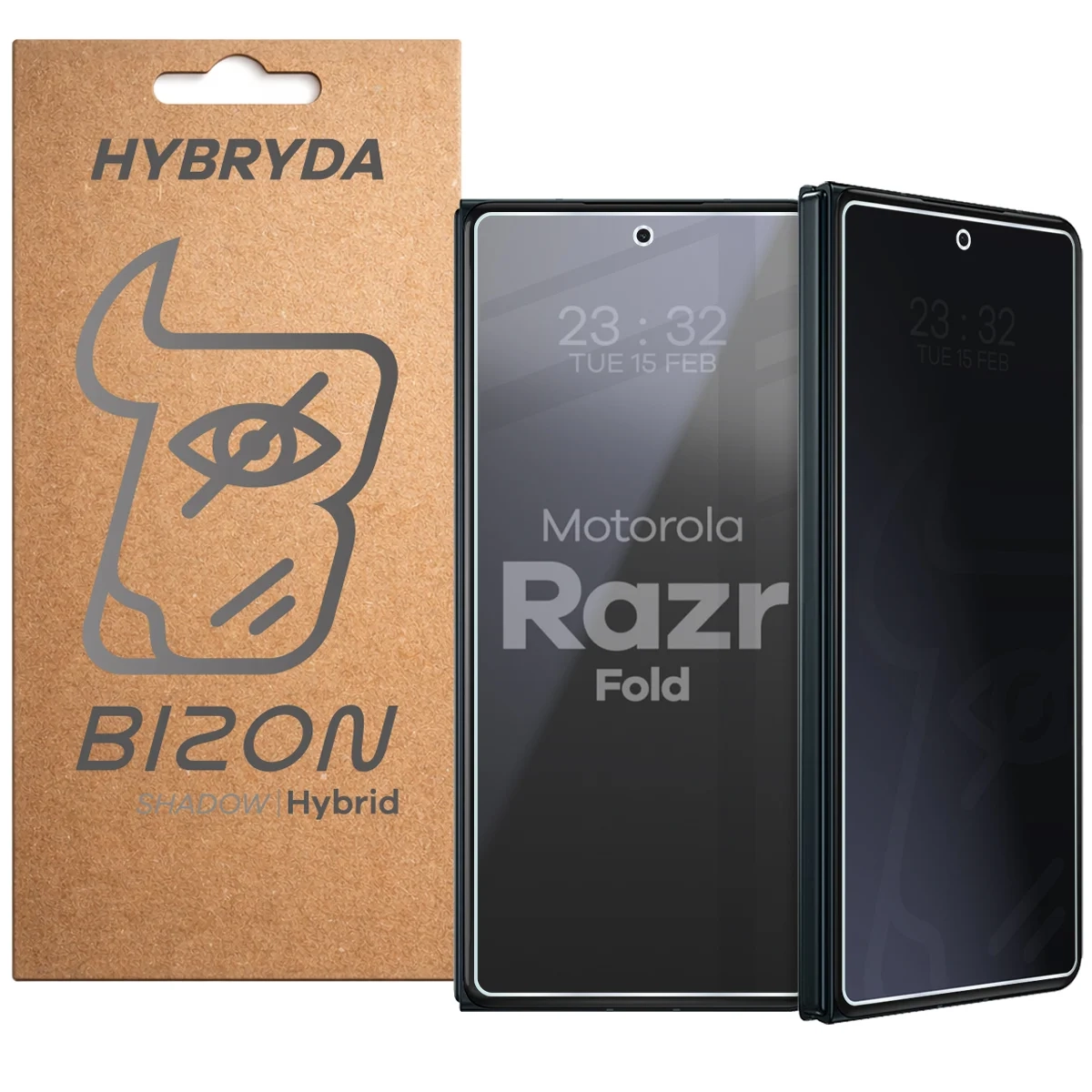 Szkło hybrydowe Bizon prywatyzujące Hybrid Shadow do Motorola Razr Fold