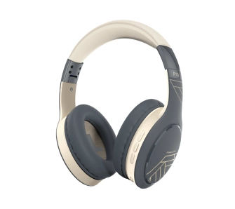 Słuchawki bezprzewodowe PowerLocus P19 Asphalt Grey Nauszne Bluetooth 5.3 Szaro-beżowy