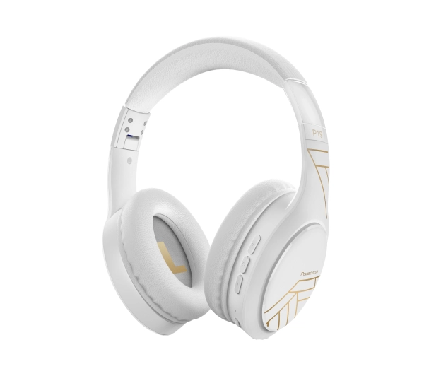 PowerLocus P19 White Nauszne Bluetooth 5.3 Biały