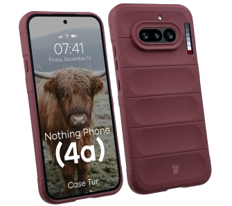 Etui Bizon Case Tur do Nothing Phone (4a) Ciemnofioletowy