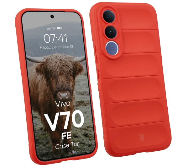 Bizon Case Tur do Vivo V70 FE 5G Czerwony