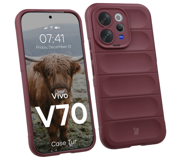 Bizon Case Tur do Vivo V70 5G Ciemnofioletowy